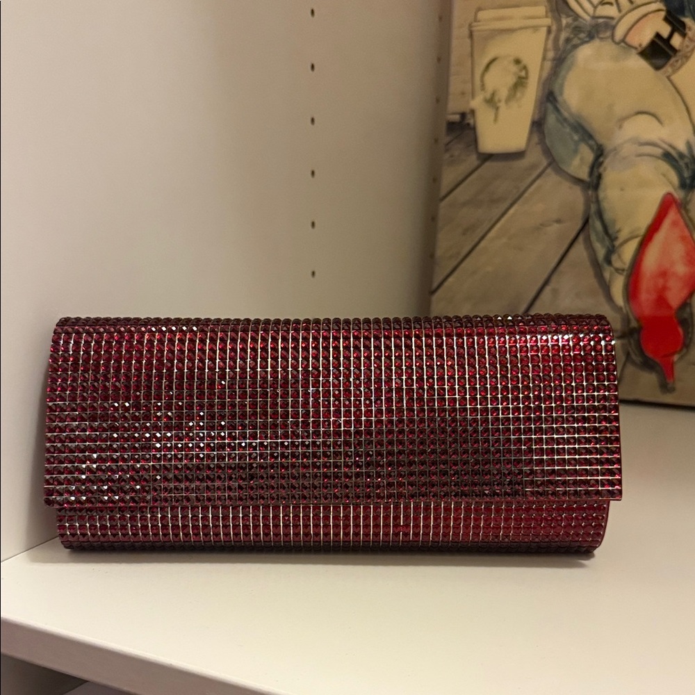 Aldo Sparkling Red Clutch